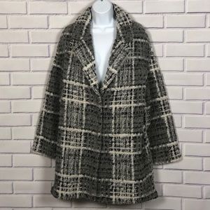 Christian Siriano Wool Blend Sweater Coat Sz M